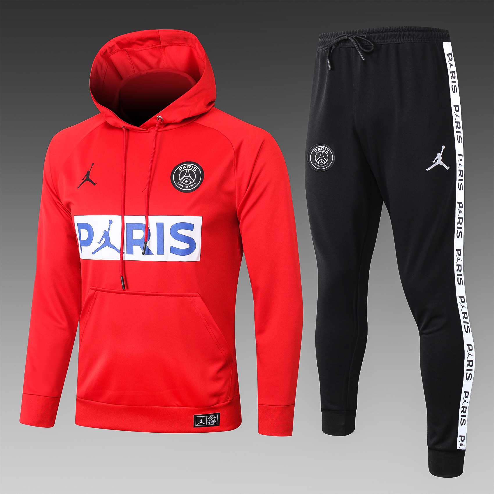 psg tracksuit black and grey